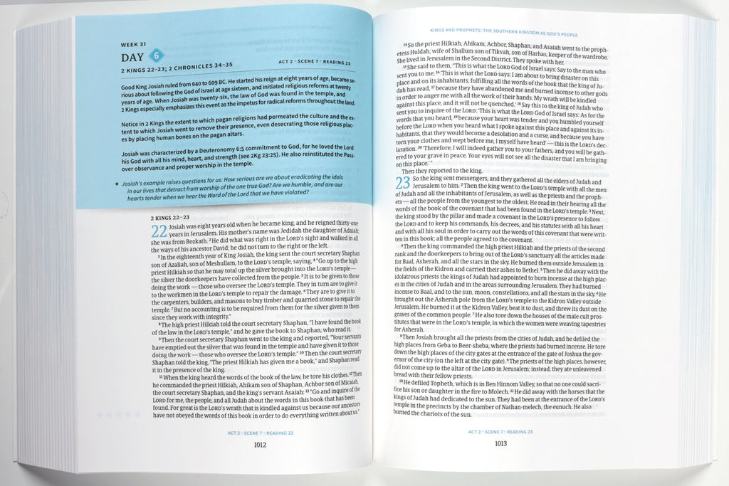 Discover a deeper connection with our high-end CSB Day-By-Day Chronological Bible for daily devotions.