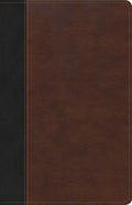 Elegant CSB Christian Standard Bible brown and black indexed red letter edition