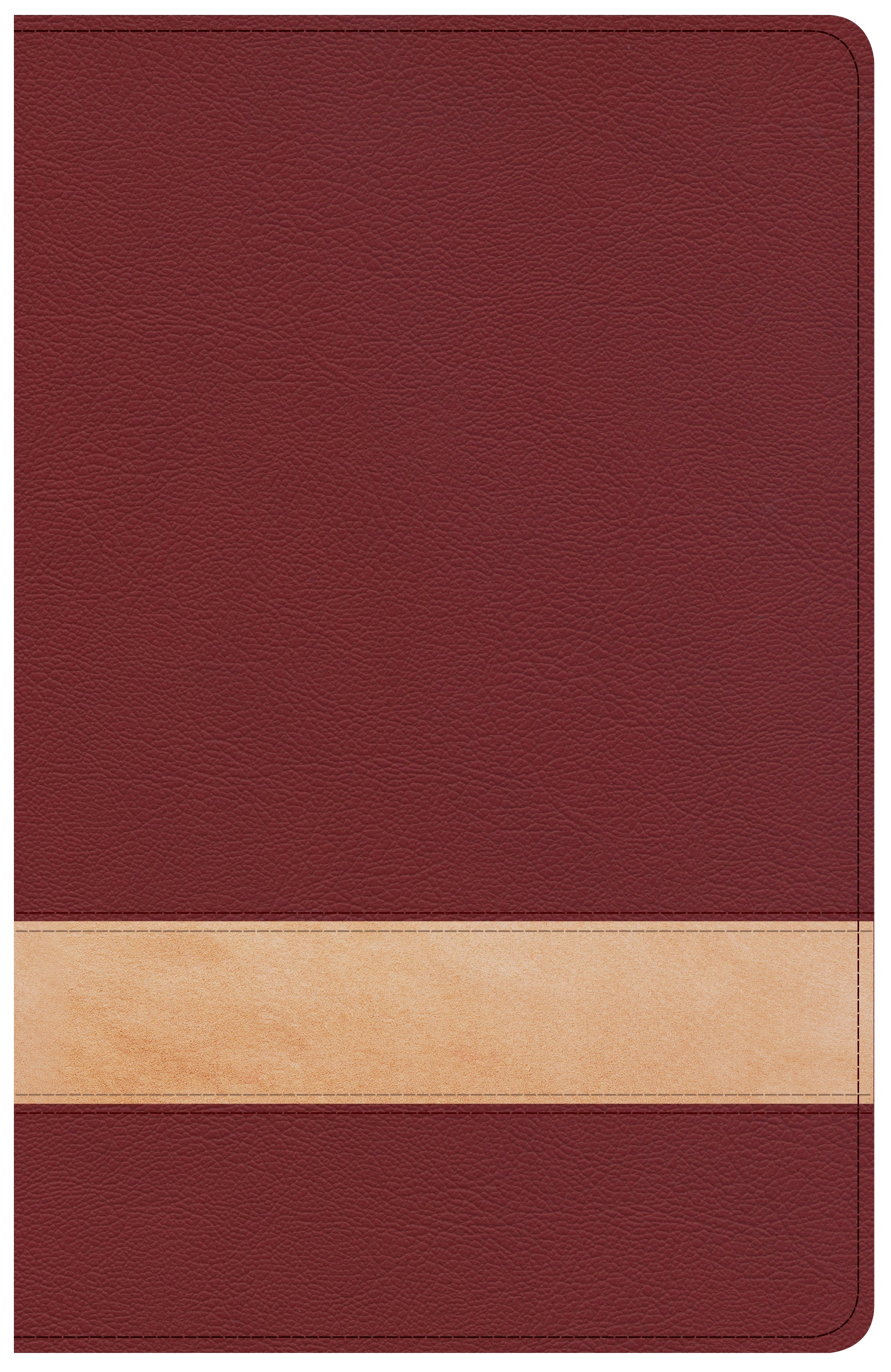 Luxurious large print CSB Christian Standard Bible, personal size reference edition with crimson and tan indexed pages.