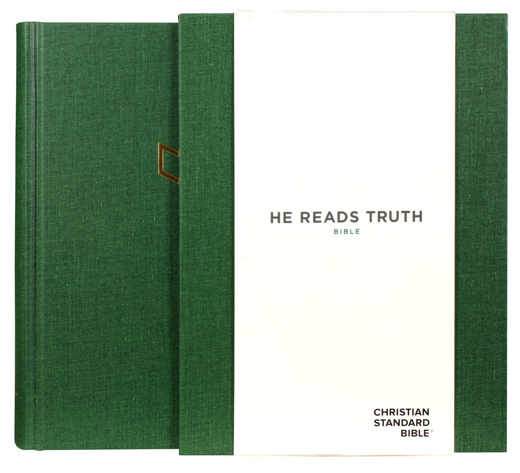 CSB He Reads Truth Bible Journaling for Men, Green Cover, journaling space