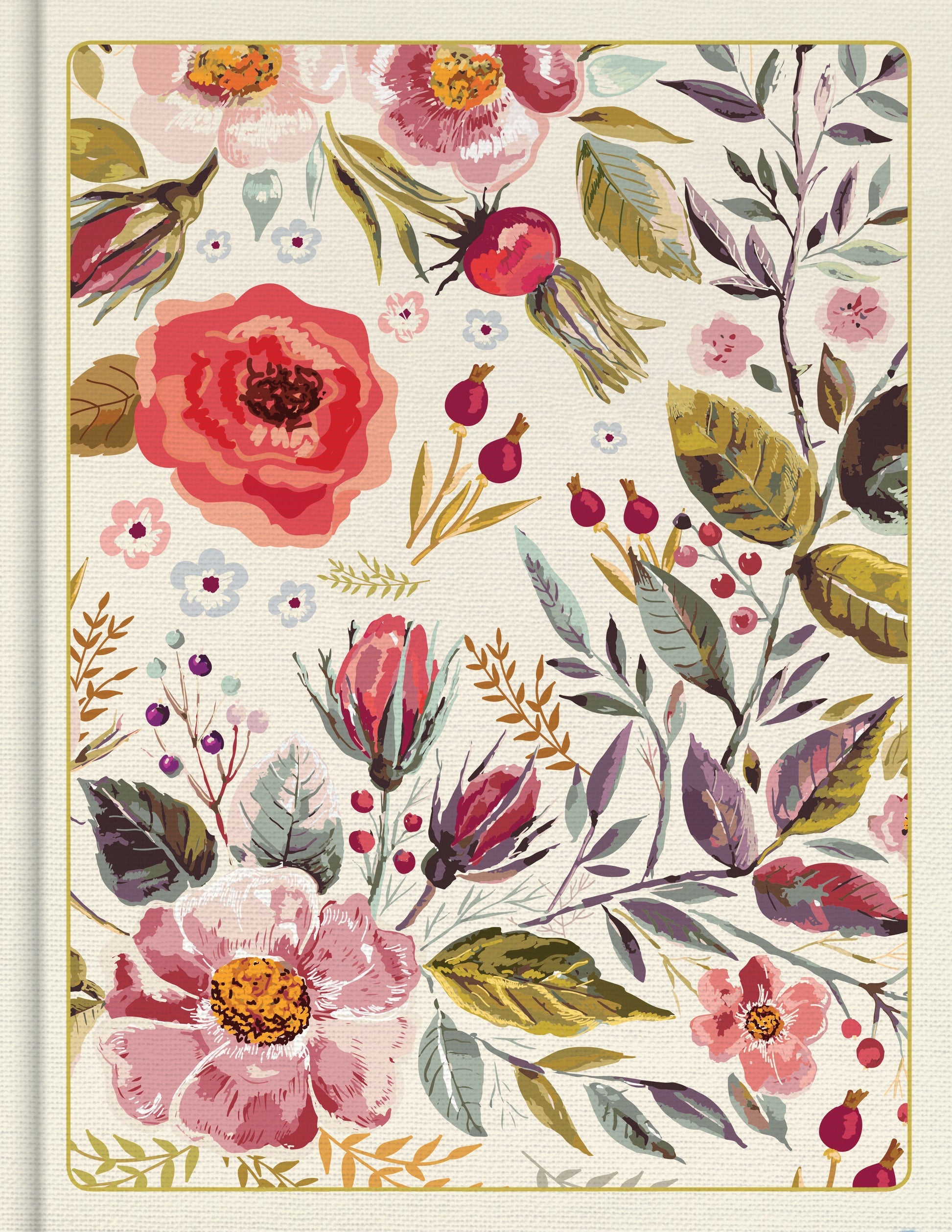 CSB Notetaking Bible Floral (Black Letter Edition)