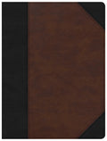 Elegantly designed luxury Black/Brown Indexed Christian Standard Bible edition for the refined reader.