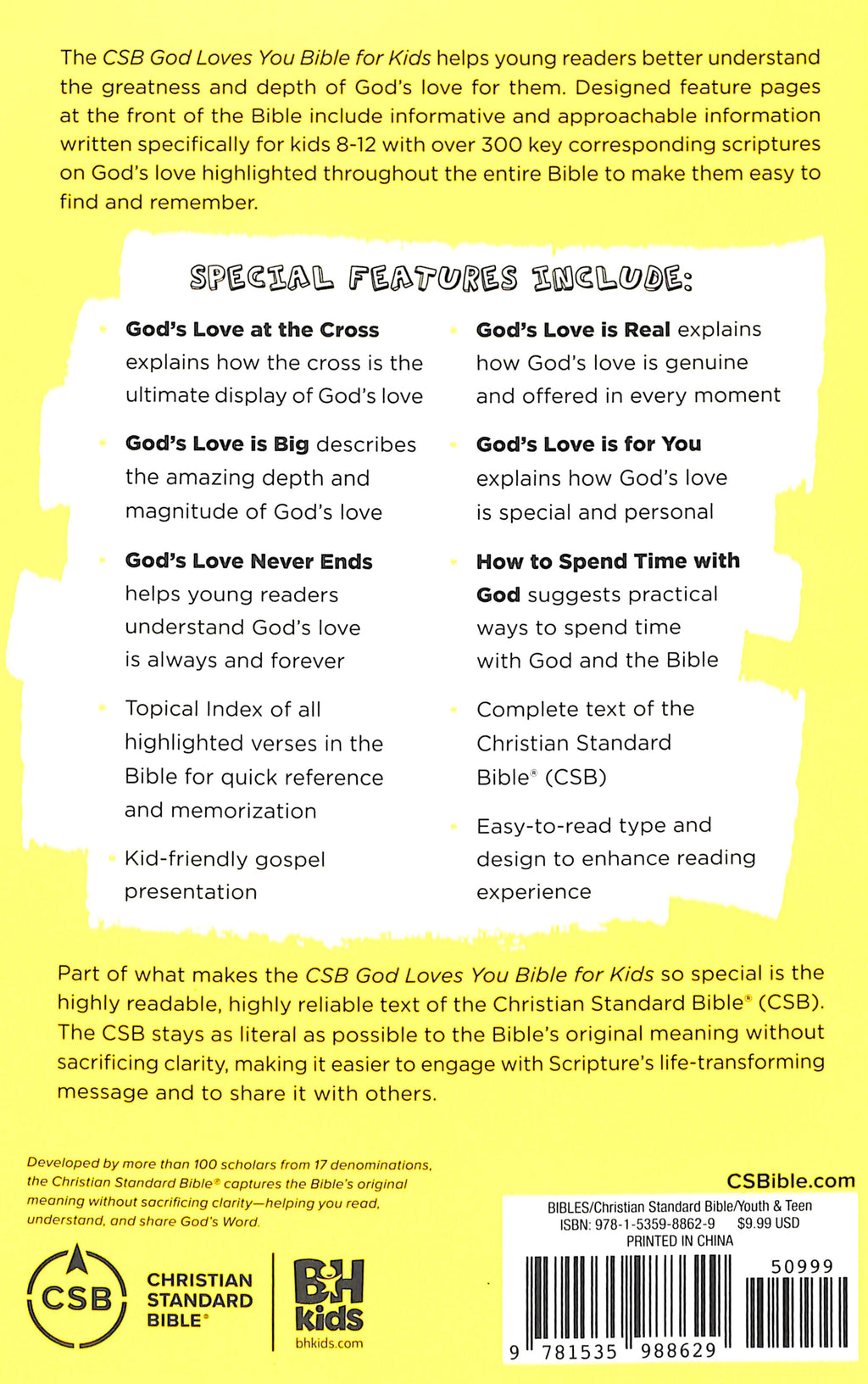 CSB God Loves You Bible for kids' inspiring stories and lessons
