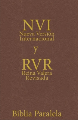 NVI/RVR 1977 Bilingual Spanish Parallel Bible with Brown Leather Cover
