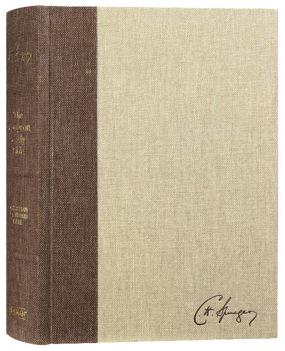 Rich Brown/Tan Leather Bound CSB Spurgeon Study Bible