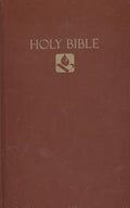 Brown Hard Cover NRSV Pew Bible, a high-quality translation of the Christian scriptures.