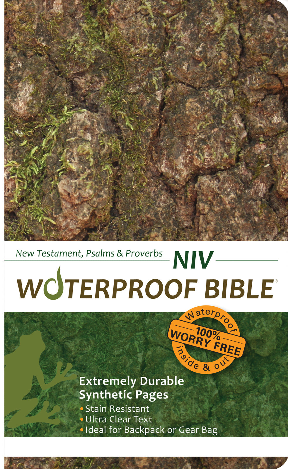 NIV Waterproof New Testament Psalms and Proverbs Camouflage Bible with Black Letter Edition