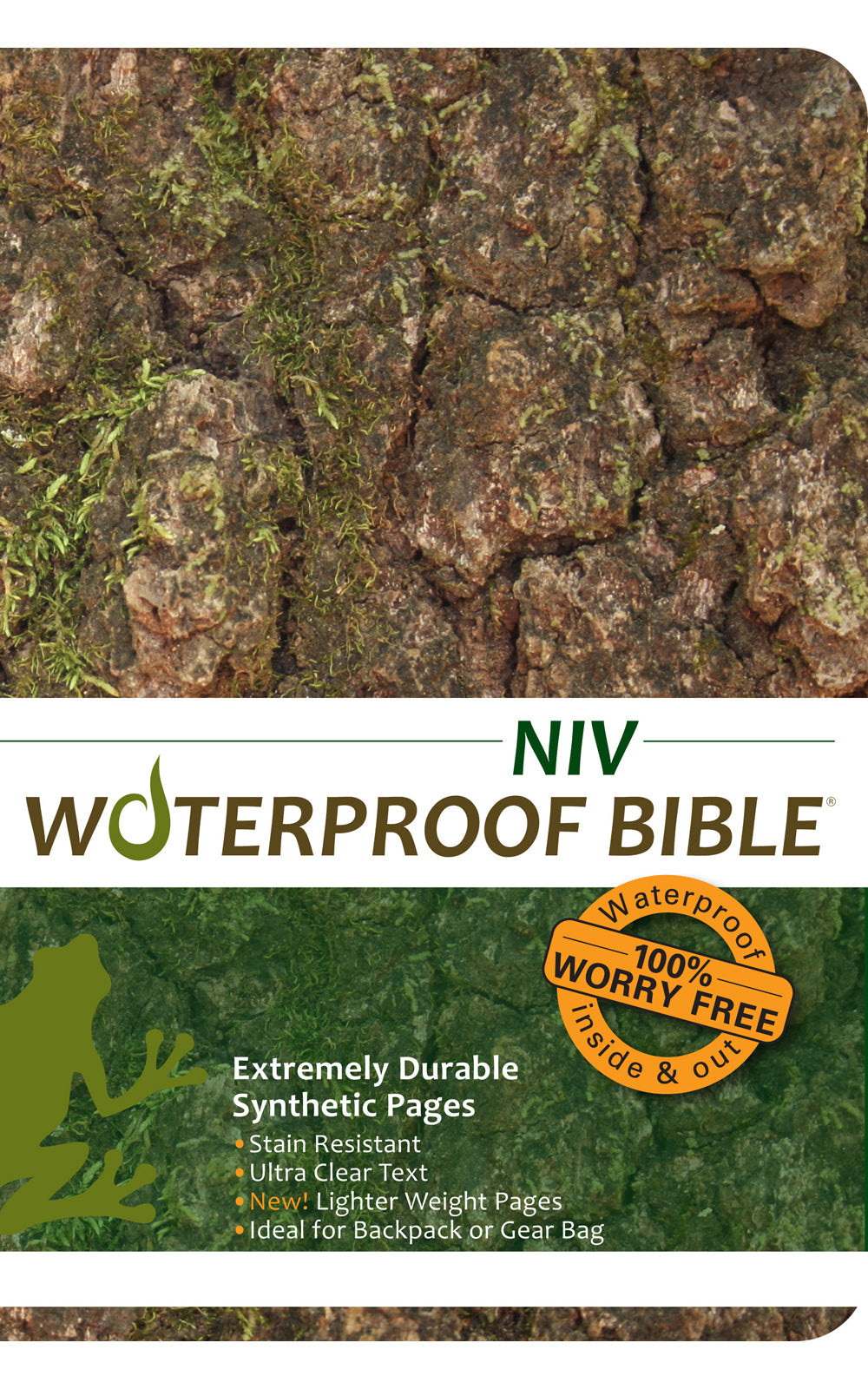 Waterproof camouflage NIV Bible in black letter edition