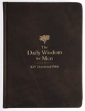 KJV Daily Wisdom Devotional Bible for Men Red Letter Edition, men's Bible study guide, Christian devotional