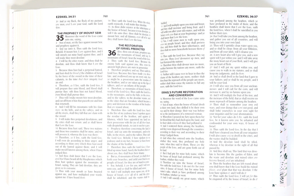 Beautiful KJV Bible for baby's first gift
