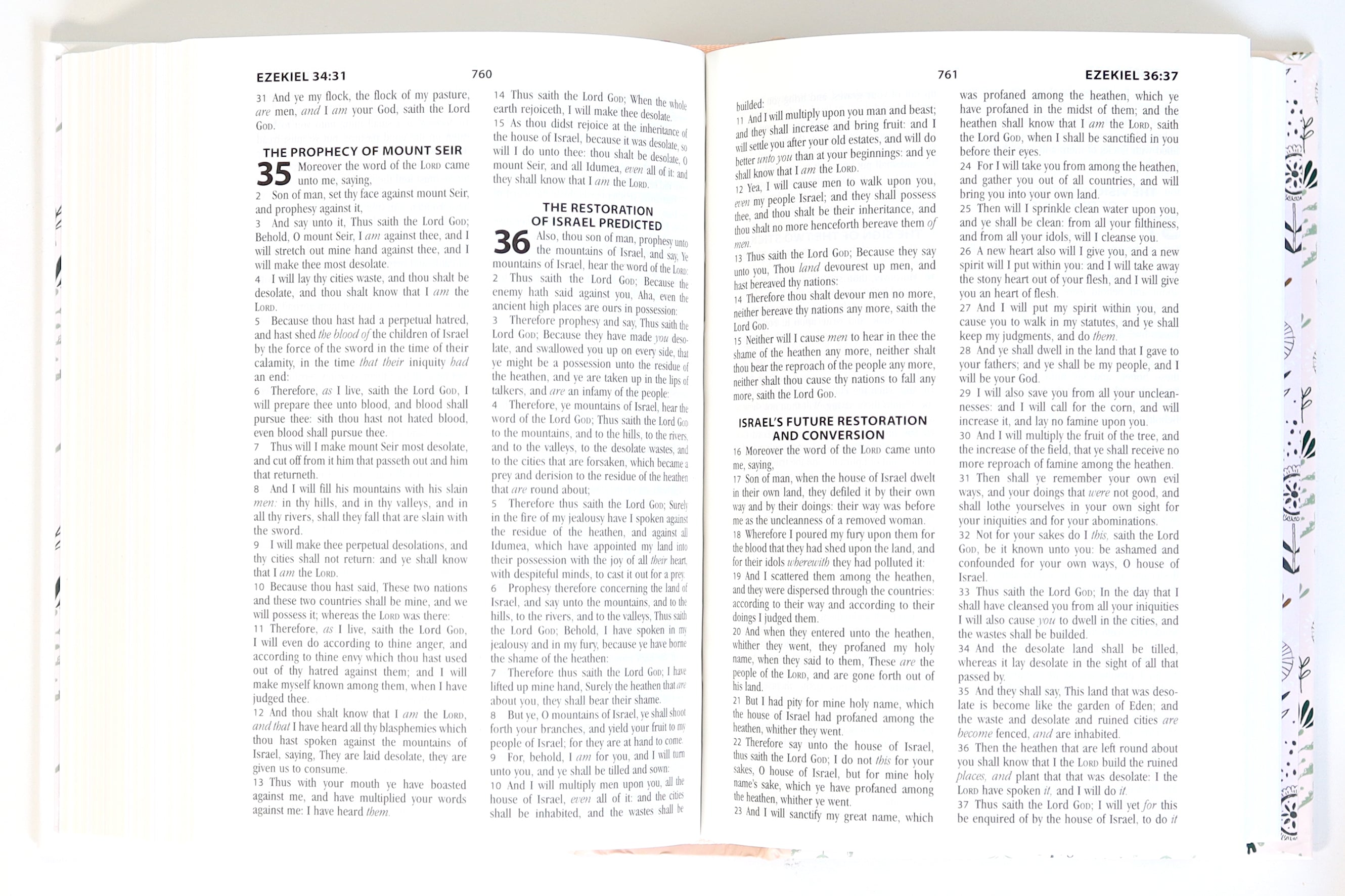 Beautiful KJV Bible for baby's first gift