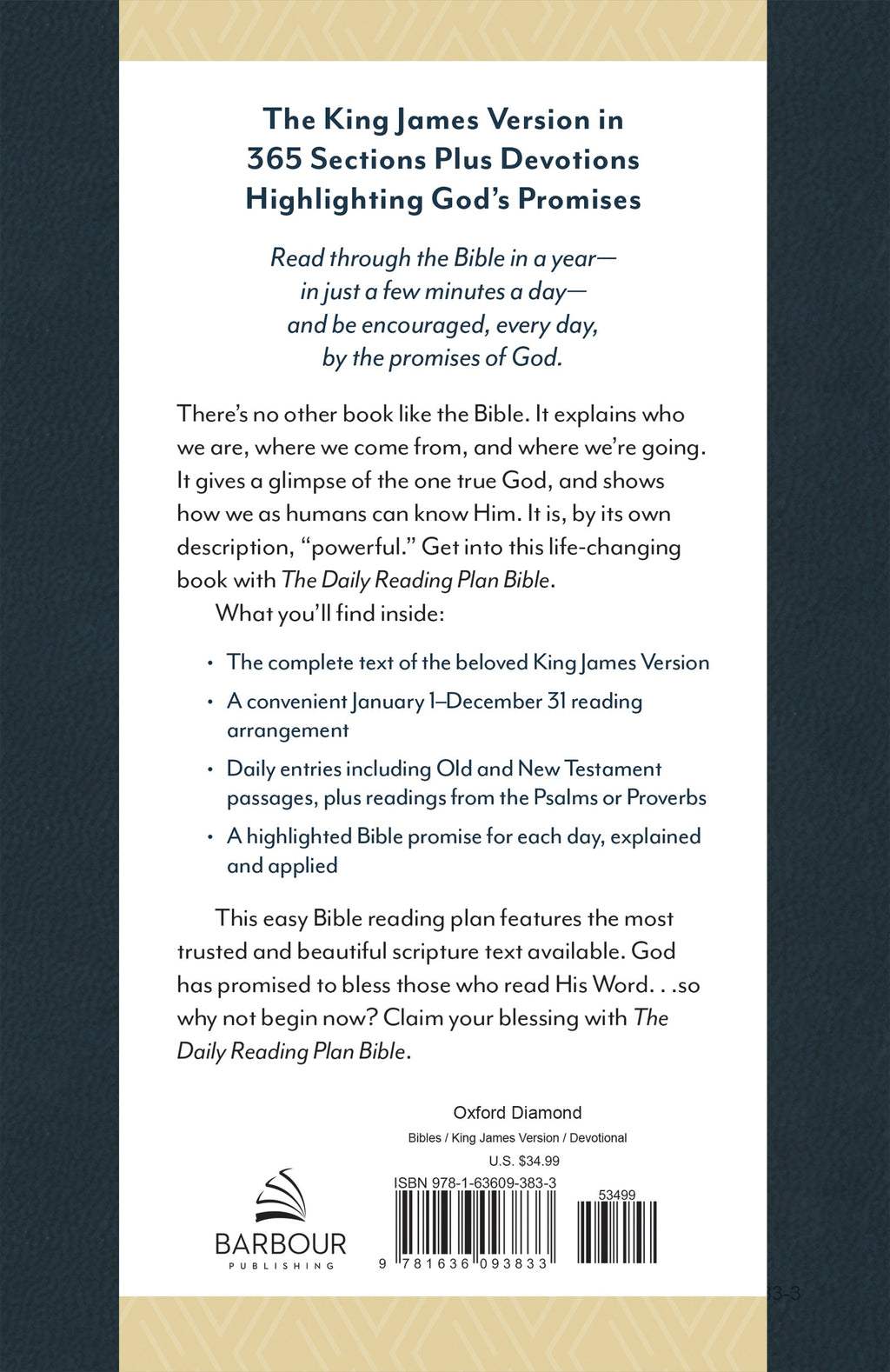 KJV Daily Reading Plan Bible Oxford Diamond