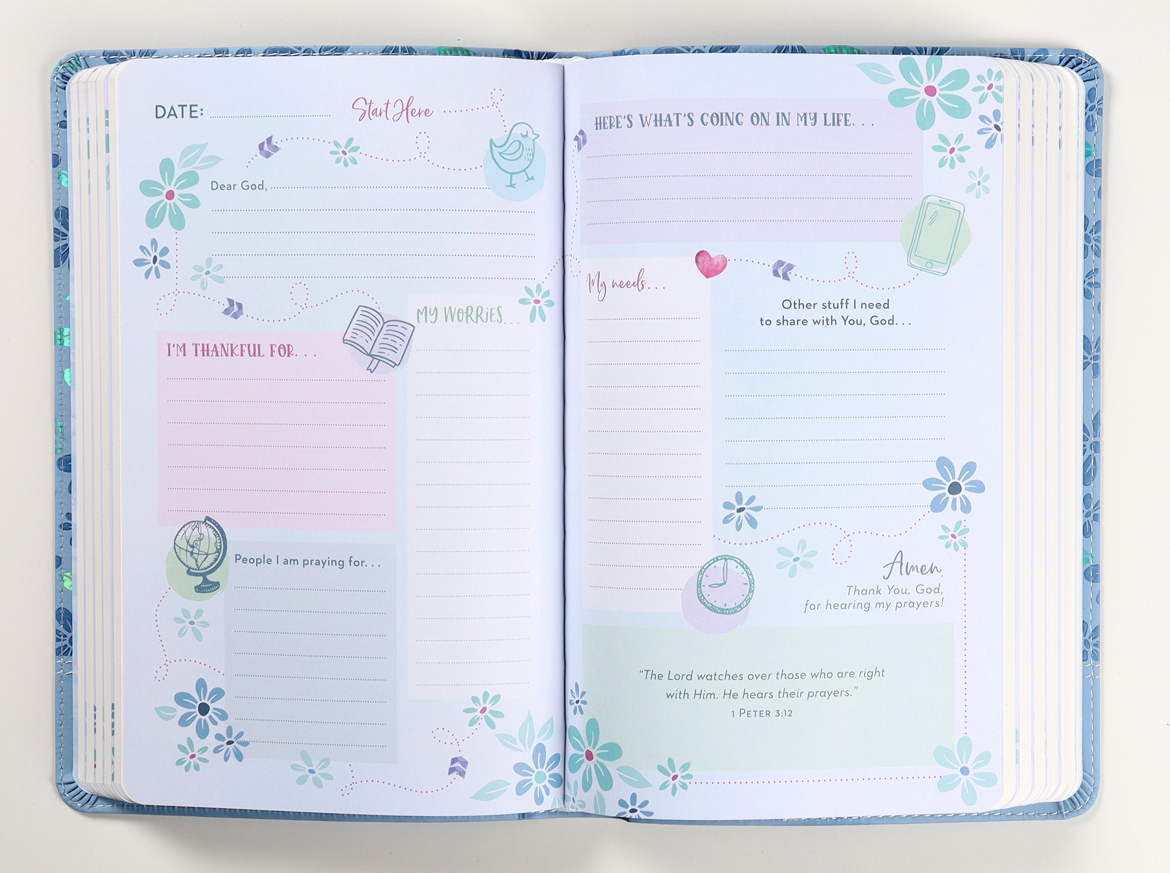 NLV The Prayer Map Bible for Girls, a heart-to-heart conversation with God for girls