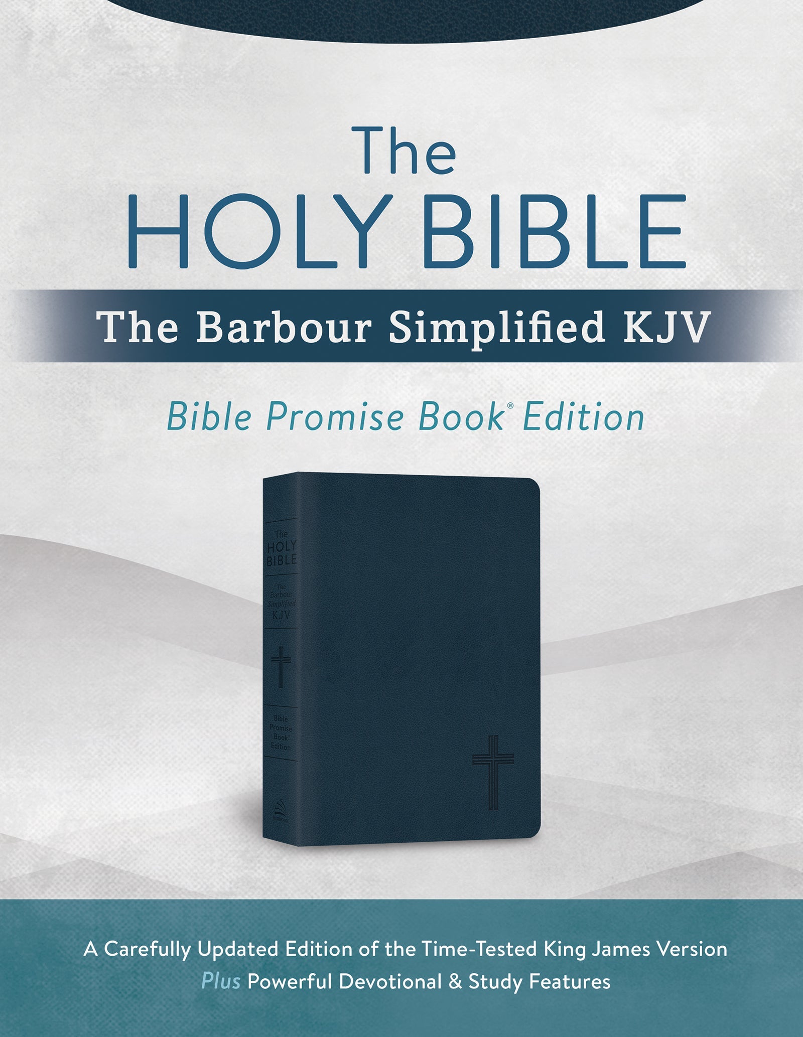 Simplified KJV Bible Promise Book Edition Navy Cross
