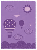 Daily Wisdom for Girls Devotional Bible in Purple Red Letter Edition