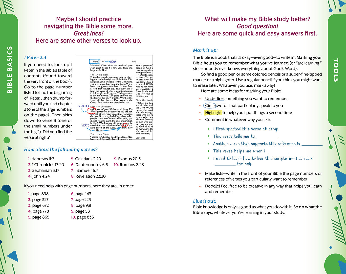NLT Know Your Bible for Kids Red Letter Edition