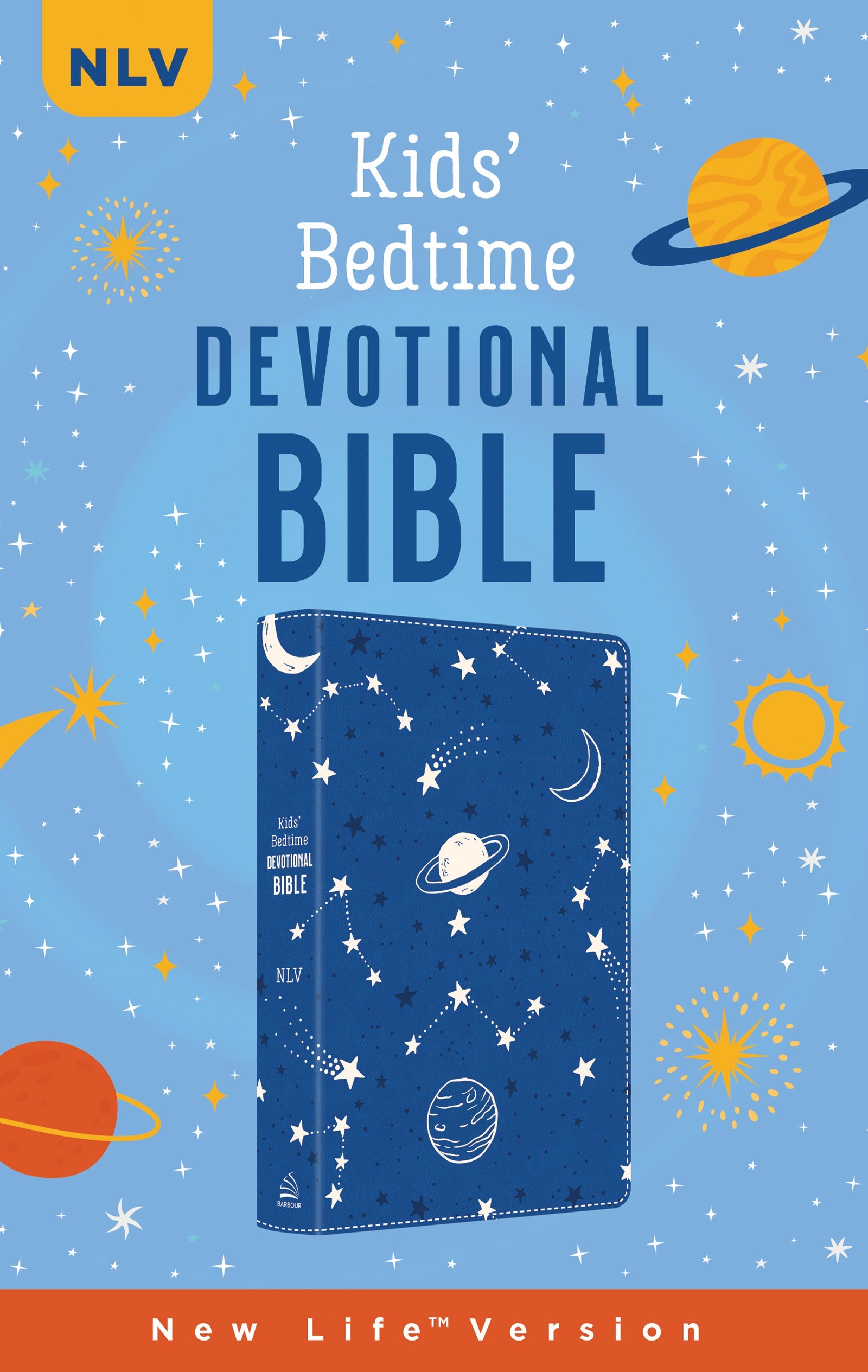 NLV Kids' Bedtime Devotional Bible, a colorful edition for young readers.