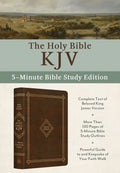 KJV Journaling Bible with Wide Margins, Red Letter Edition, Classic Hickory leather cover