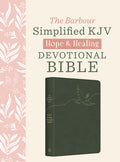 Dark Sage Doves KJV Hope and Healing Devotional Bible for journaling and reflection