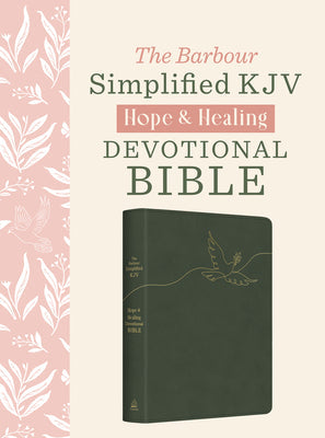 Dark Sage Doves KJV Hope and Healing Devotional Bible for journaling and reflection
