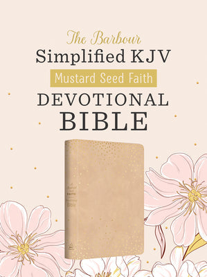 Classic KJV Bible with red letter edition and a mustard seed faith devotional guide