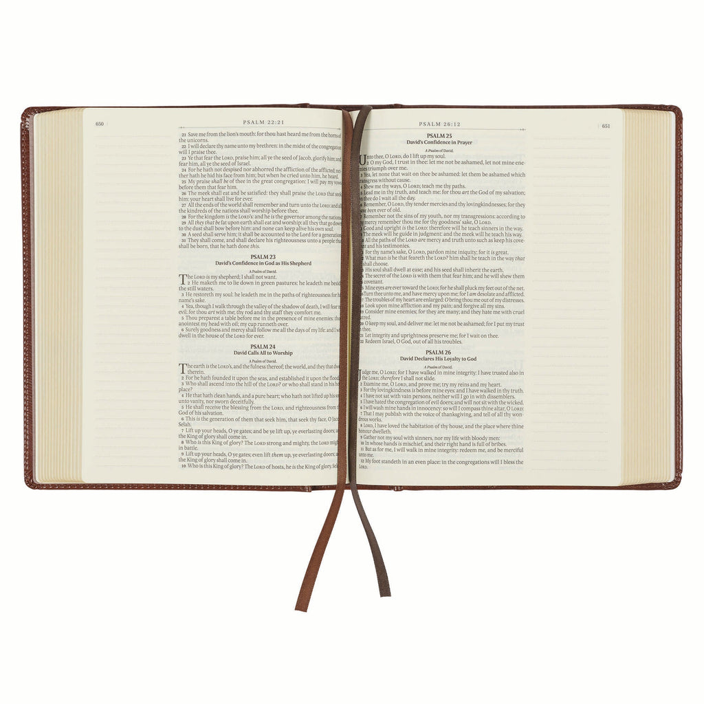 KJV Leather Journaling Bible with Black Letter Edition