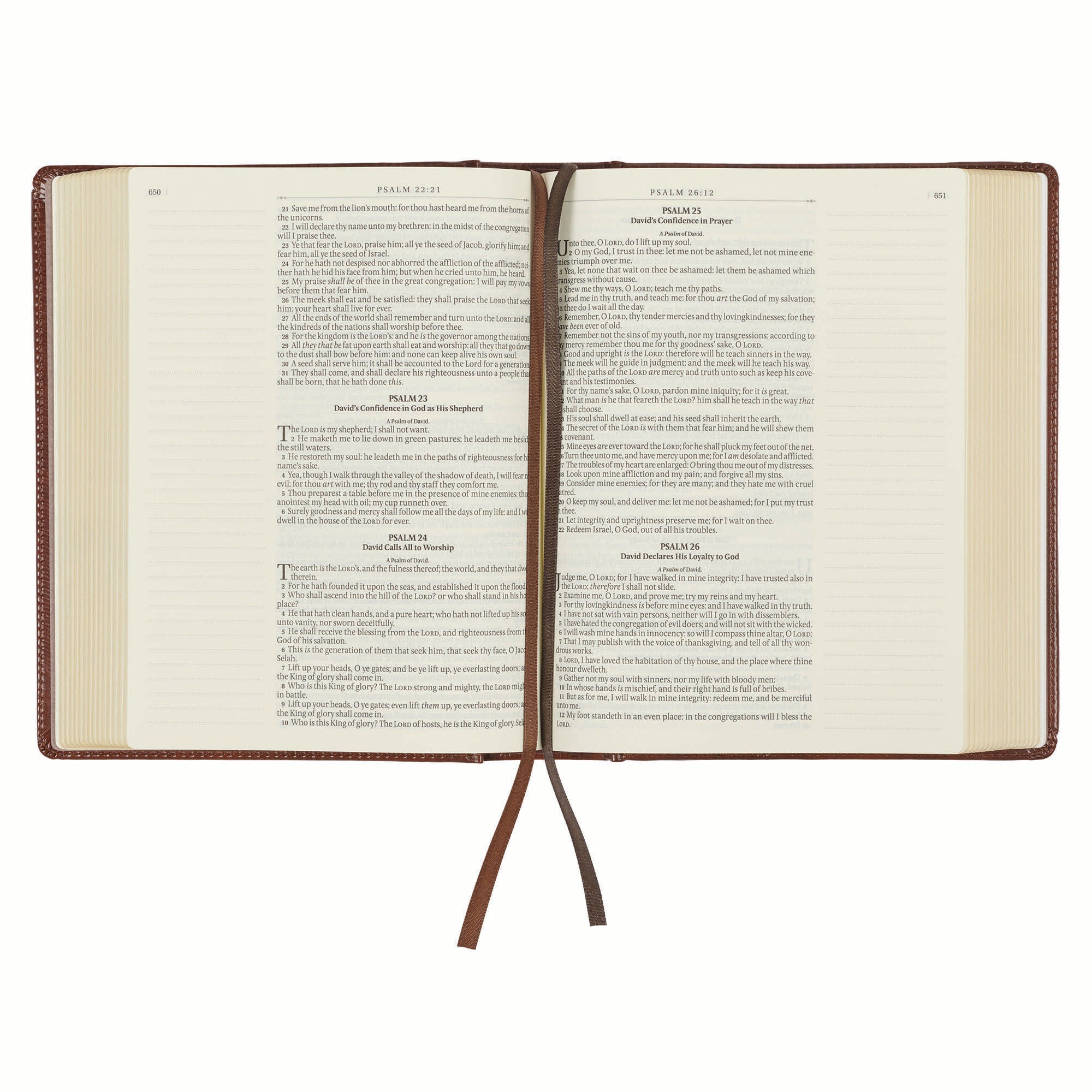 KJV Leather Journaling Bible with Black Letter Edition