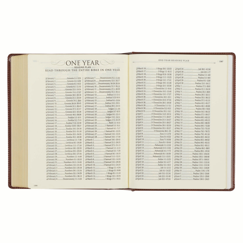 Black Letter KJV Leather Journaling Bible for Note-Taking