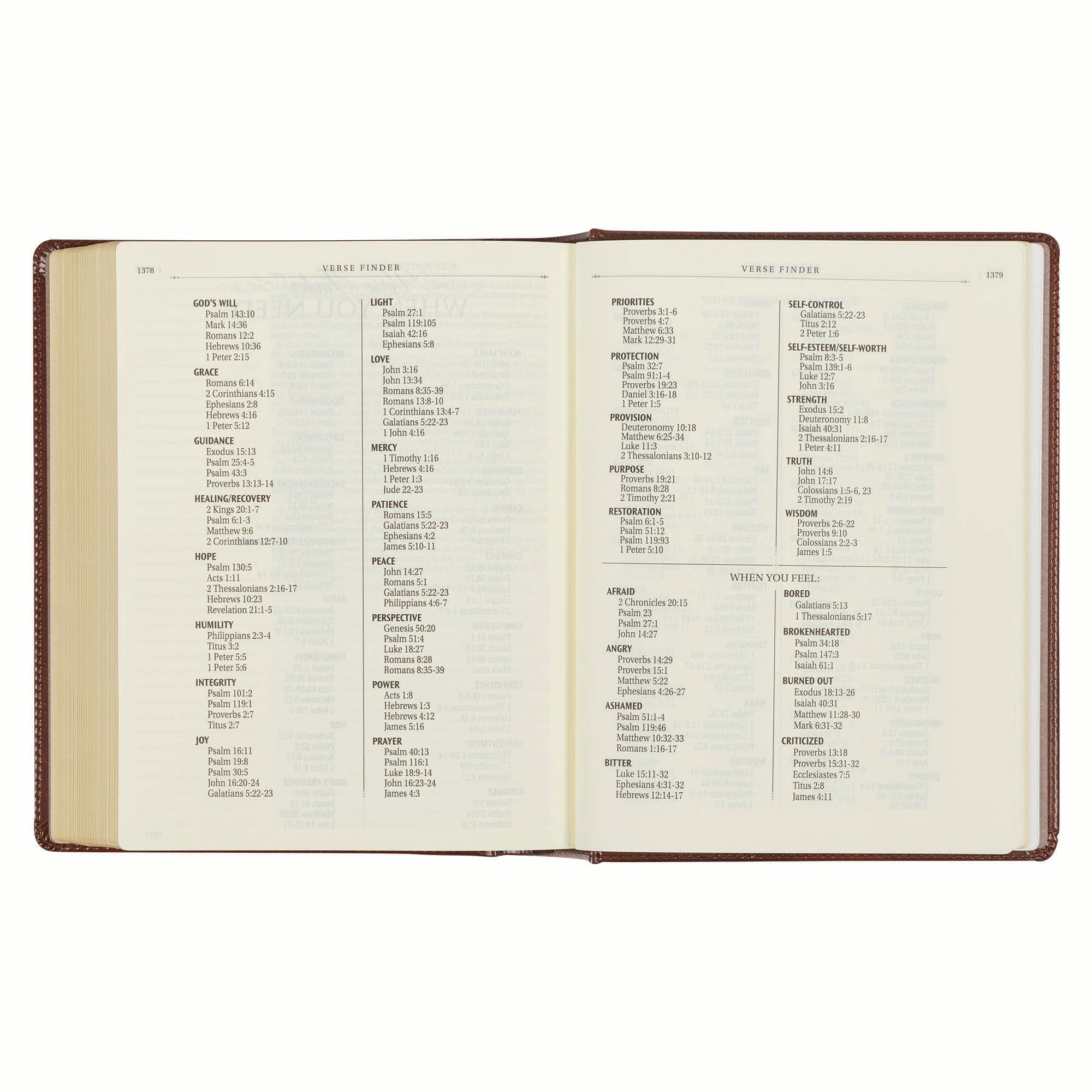 KJV Note-Taking Bible, Brown/Gold Foil (Black Letter Edition)