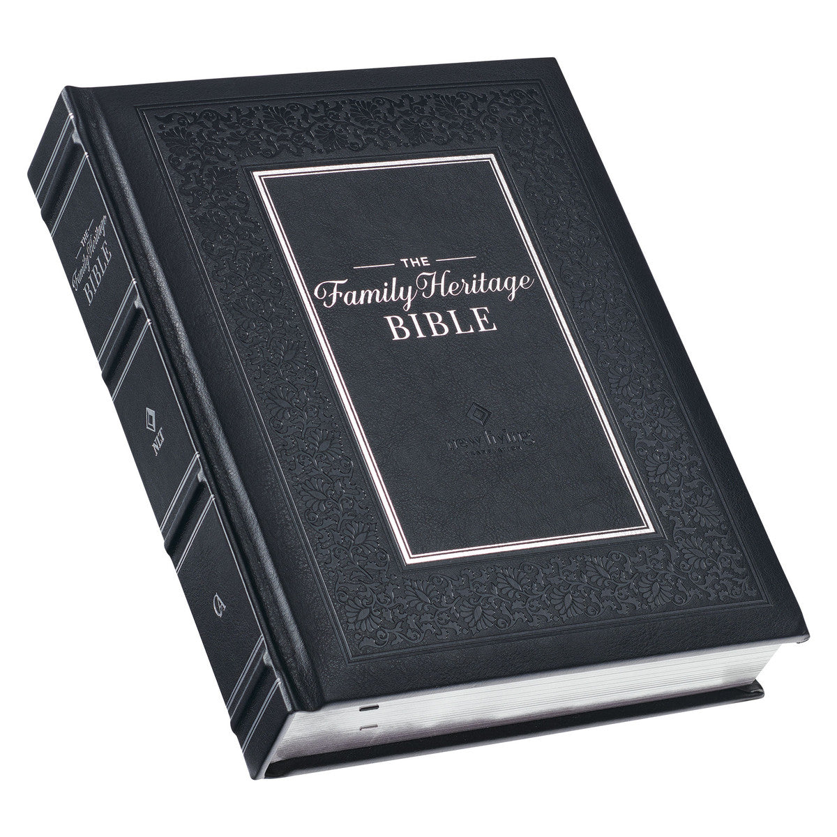 New Living Translation Family Heritage Bible, thumb index black, black letter edition
