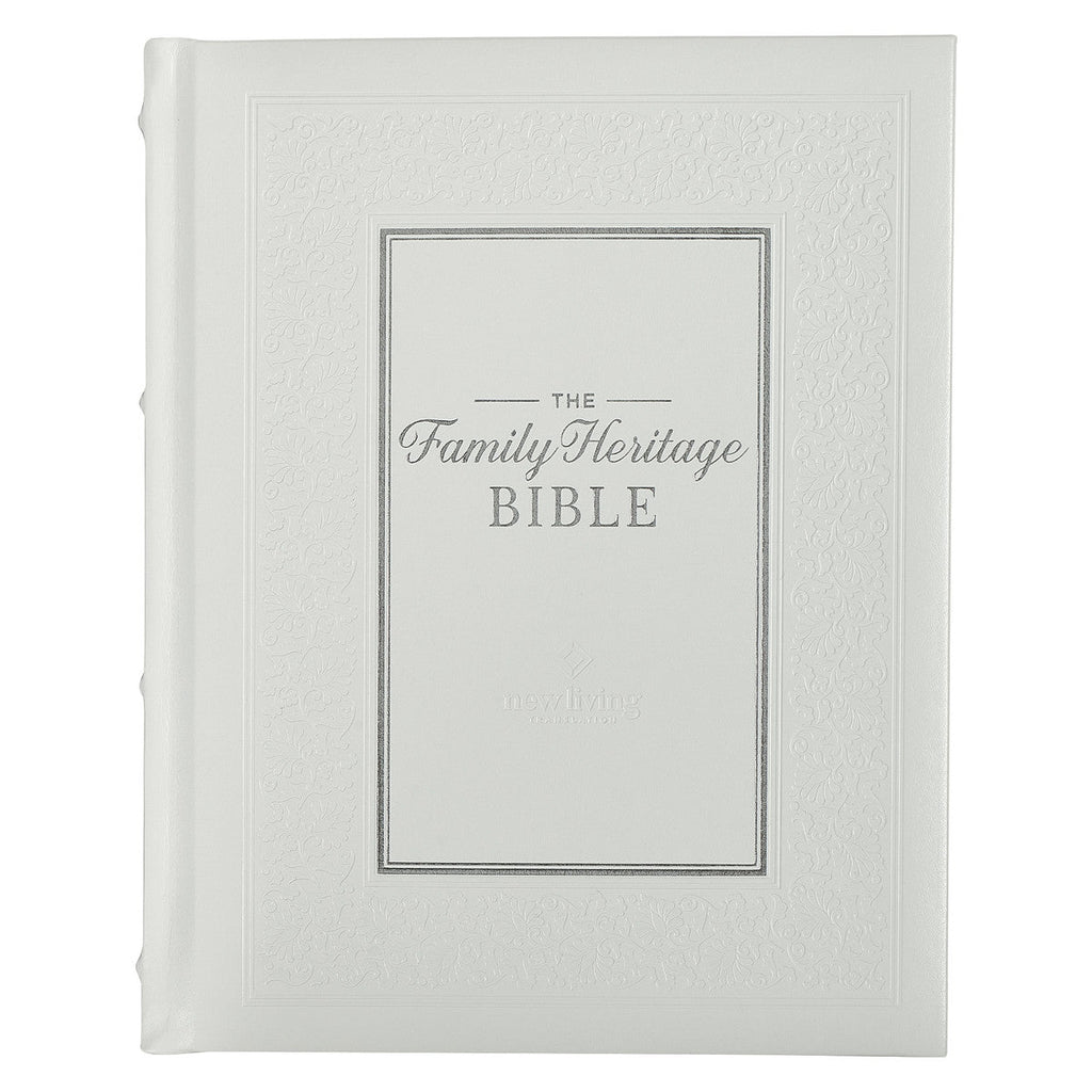 Black letter edition NLT Family Heritage Bible with thumb index, perfect for family devotionals