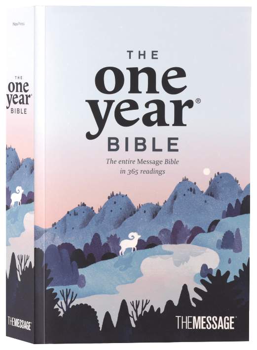 Personalized one year devotional Bible for women, The Message MSG edition