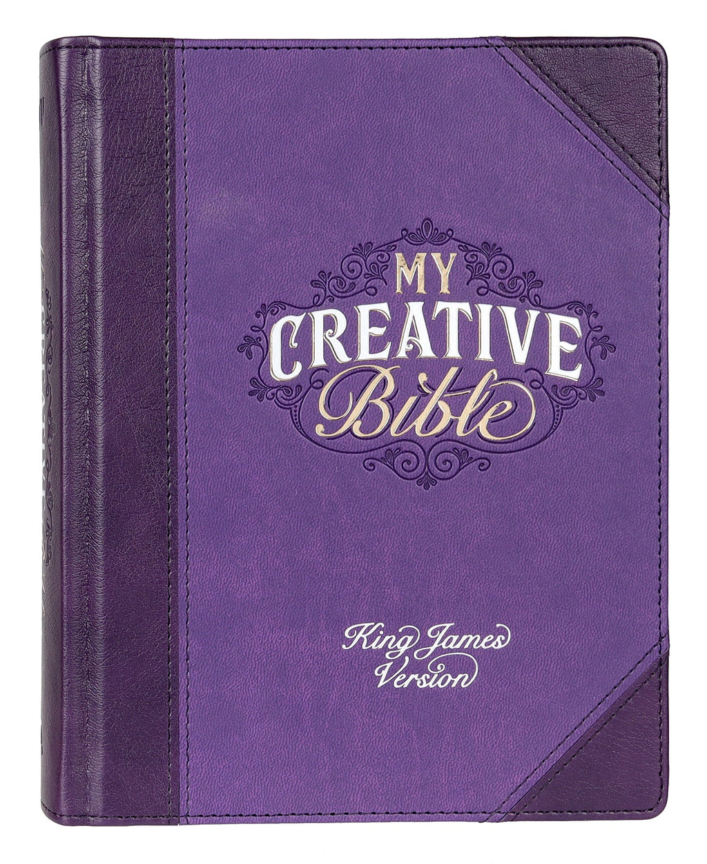 Purple KJV My Creative Journaling Bible with artistic design
