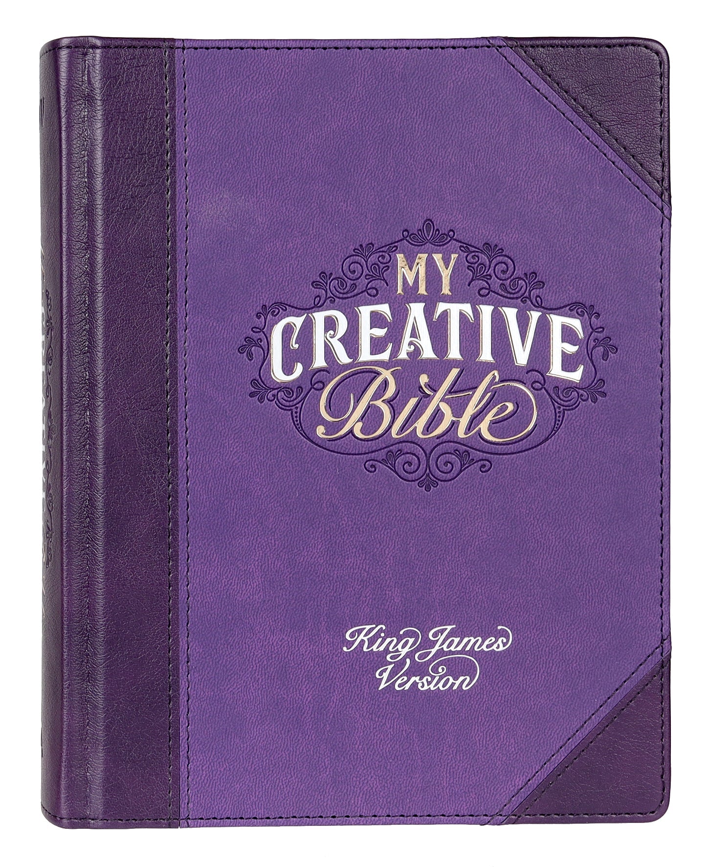 Purple KJV My Creative Journaling Bible with artistic design