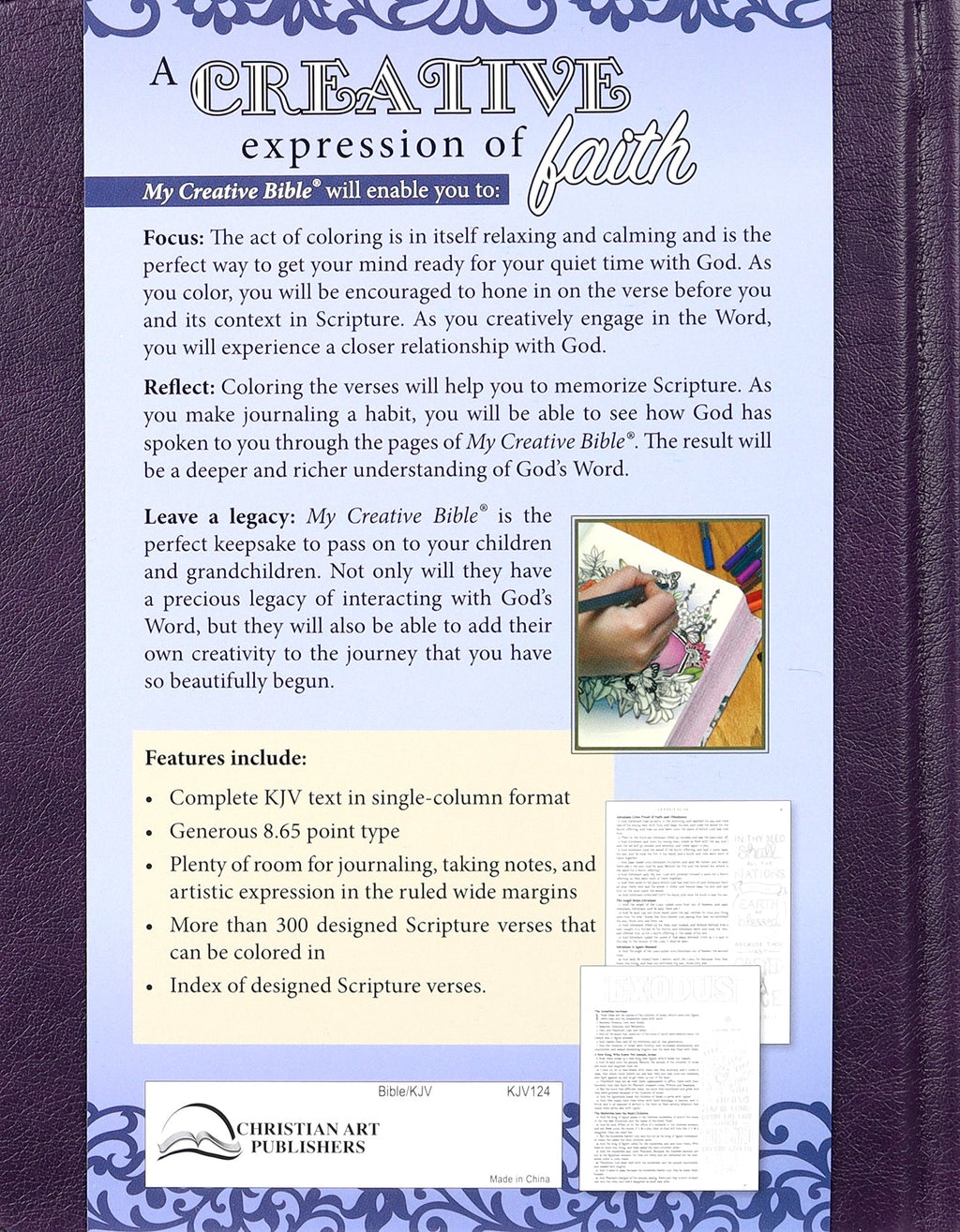 KJV My Creative Bible Purple