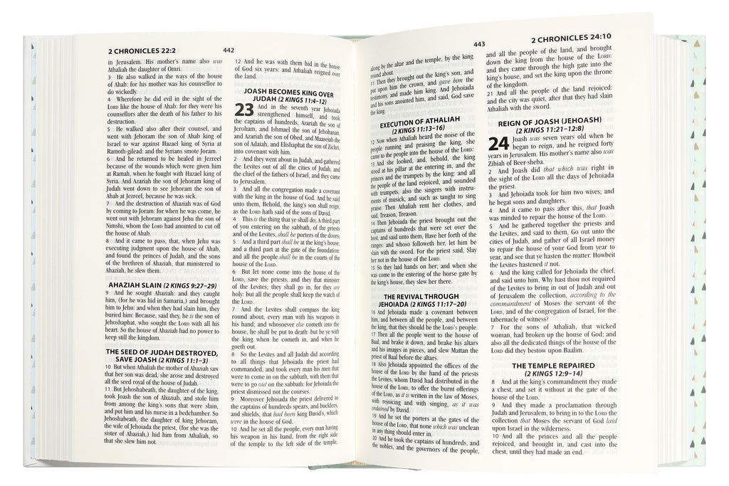 Close-up of KJV Kept in My Heart Bible for Children