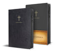 Catholic Bible Spanish Compact Leather Black Zipper Cover