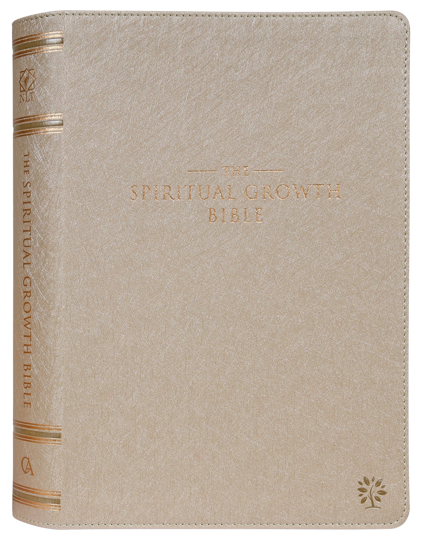NLT Spiritual Growth Bible, Pearled Ivory Indexed edition