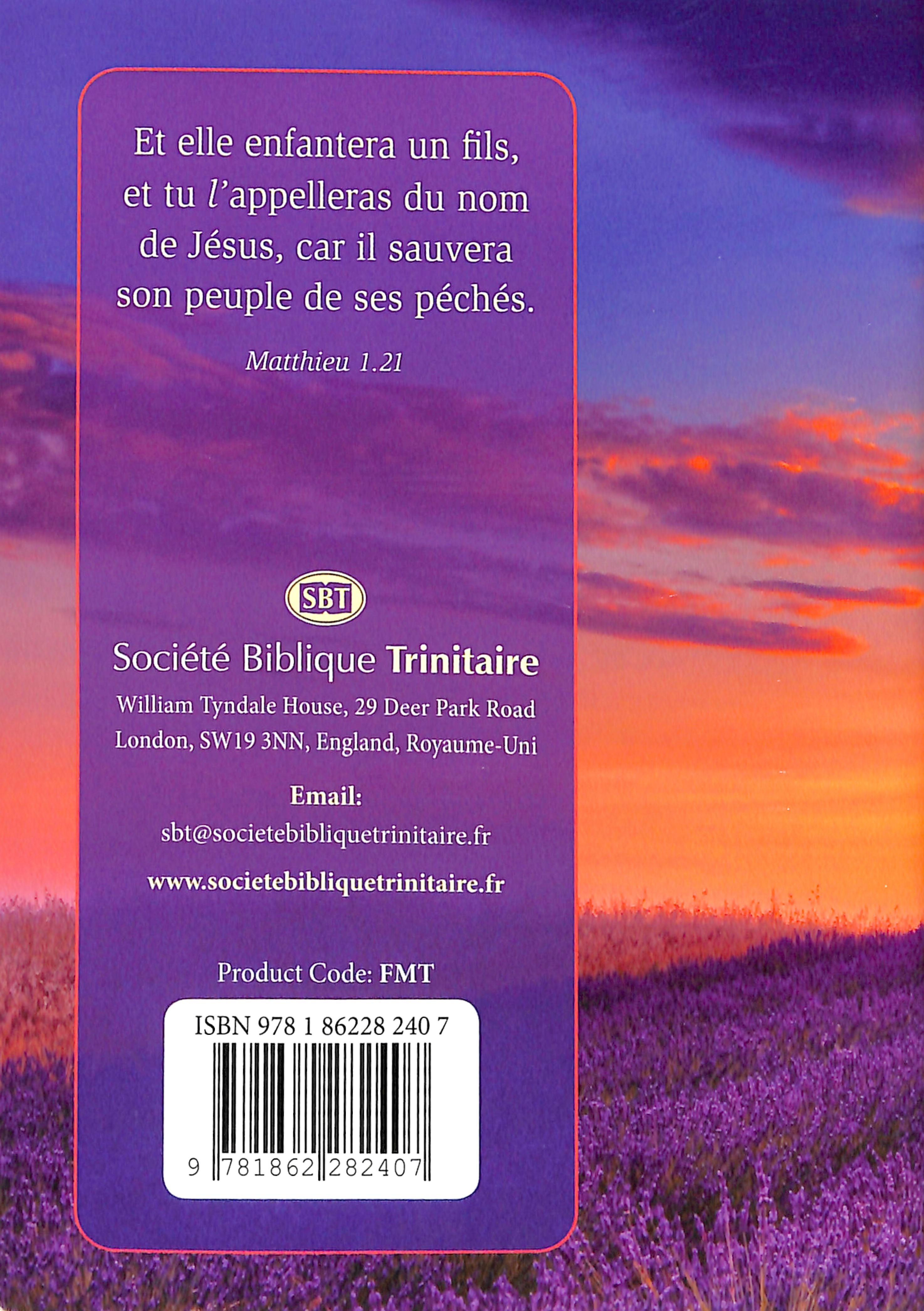 French Gospel According to Matthew (Black Letter Edition)