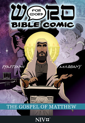 NIV Word For Word Bible Comic Gospel of Matthew book cover image.