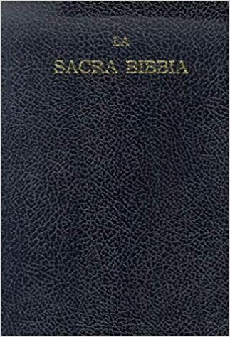 Italian Diodati Reference Bible Black Letter Edition Large Print