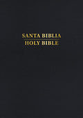 Personal Size Bilingual Bible with Spanish and English text, RVR 1960/KJV translation, red letter edition