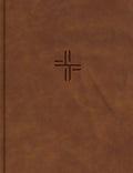 Luxury CSB Notetaking Bible in brown leather, featuring expanded reference editions and black letter text.