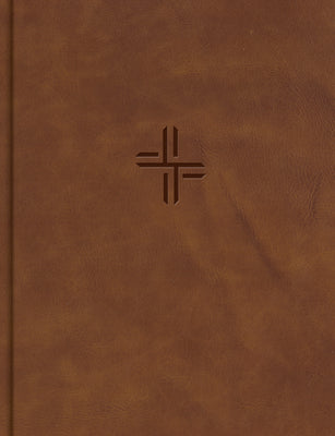 Luxury CSB Notetaking Bible in brown leather, featuring expanded reference editions and black letter text.