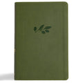 CSB Giant Print Reference Bible, Digital Study Edition, Olive (Red Letter Edition)