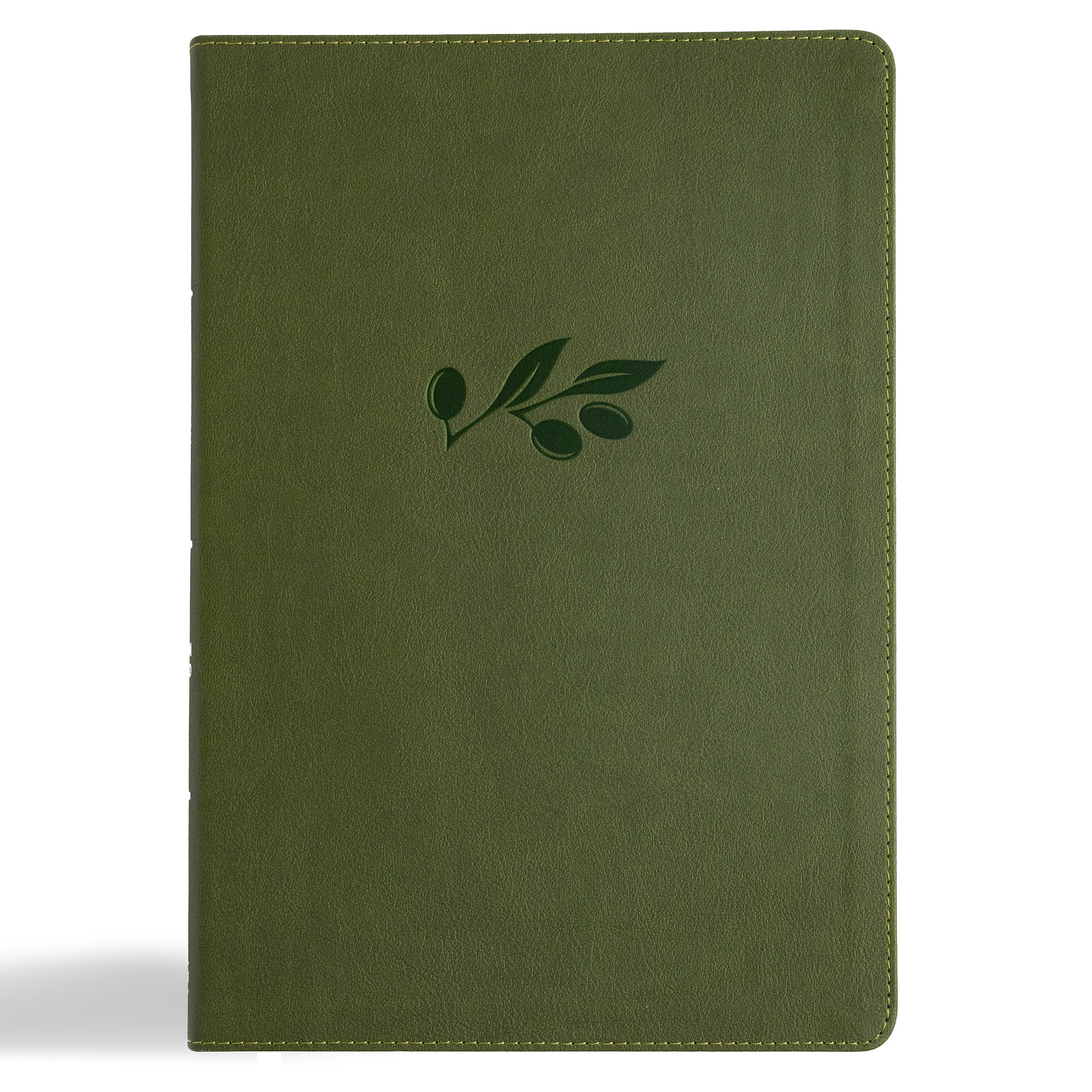 Luxury CSB Christian Standard Bible leather bound olive indexed reference Bible