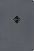 CSB Large Print Thinline Bible Value Edition, Charcoal (Red Letter Edition)