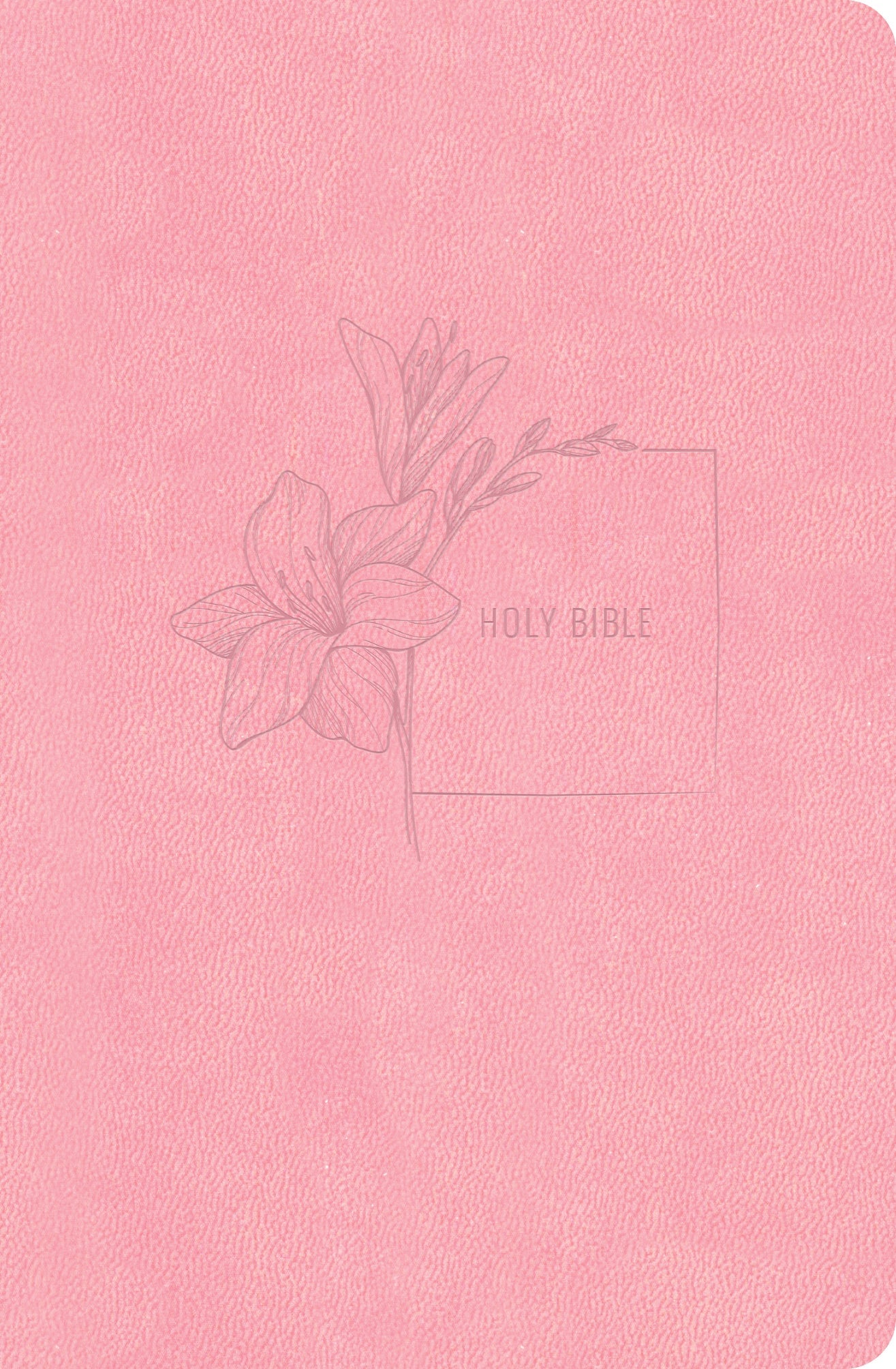 Elevated CSB Compact Bible in soft pink leather, featuring premium red letter edition text and luxurious design elements.