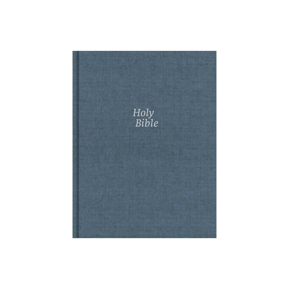 A CSB devotional journaling Bible with a denim black cover in the Revive Our Hearts Edition
