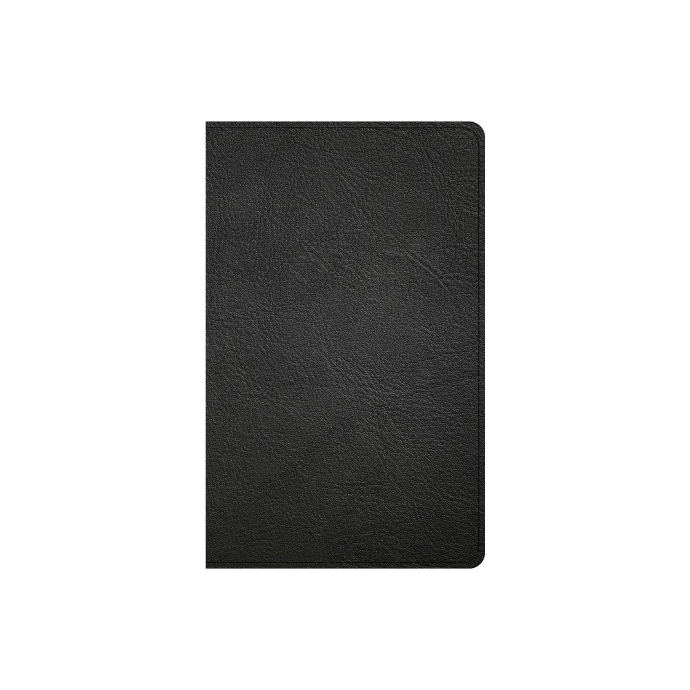 Luxury Christian Standard Bible CSB Single-Column Personal Size Reference Bible in premium black goatskin leather